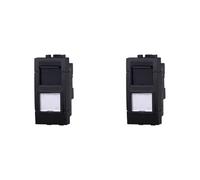 IXTRIMA Conector de red toma de datos RJ45 CAT5E color negro compatible con Bticino Living Light/International, 2 unidades