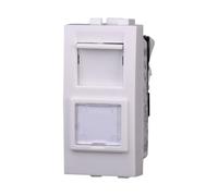 IXTRIMA Conector red toma de datos RJ45 CAT6 color blanco compatible con Bticino Living Light/international 1 unidad