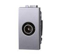 IXTRIMA Conector toma TV pasante macho color gris compatible con Bticino Living Light/international 1 unidad