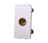 Ixtrima Conector toma TV terminal hembra color blanco compatible con Bticino Living Light/international 1 unidad