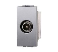 IXTRIMA Conector toma TV terminal macho color gris compatible con Bticino Living Light/International, 1 unidad