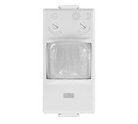 IXTRIMA Detector de Movimiento crepuscular, 1 módulo, Montaje PIR, Compatible con BTicino Matix, Blanco