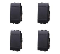 IXTRIMA Interruptor 1P 16 A unipolar color negro compatible con Bticino Living International/Light 4 unidades