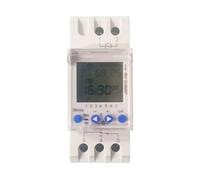 IXTRIMA Interruptor astronómico Digital DIN, Temporizador LCD semanal, 16 A 230 V, Montaje en Carril DIN para iluminación automática, 1 Canal y 2 Canales (1 Canal)