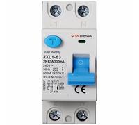 IXTRIMA Interruptor diferencial puro 2P 63A 300mA 220V-6KA Clase A 300mA para carril DIN - 2 módulos DIN - Protección circuitos y seguridad instalaciones