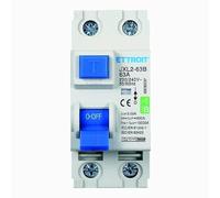 IXTRIMA Interruptor diferencial puro magnetotérmico 2P 63A 30mA curva B 6KA AC/DC 220V 30mA Curva B para carril DIN - 2 módulos DIN - Protección circuitos y seguridad instalaciones