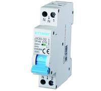 IXTRIMA Interruptor magnetotérmico 1P + N 10 A 220 V 6 KA para riel DIN - 1 módulo DIN - Protección de circuitos y seguridad de instalaciones