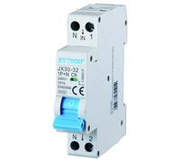 IXTRIMA Interruptor magnetotérmico 1P + N 6 A 220 V 6 KA para carril DIN - 1 módulo DIN - Protección de circuitos y seguridad de instalaciones