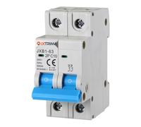 IXTRIMA Interruptor magnetotérmico automático, 2P, 10 A, 220 V, 6 kA, bipolar MCB 2P C10