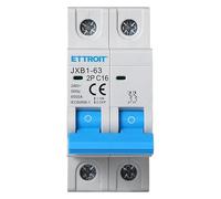 IXTRIMA Interruptor magnetotérmico automático, 2P, 16 A, 220 V, 6 kA, bipolar MCB 2P C16