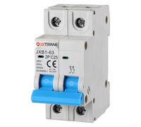 IXTRIMA Interruptor magnetotérmico automático, 2P, 25 A, 220 V, 6 kA, bipolar MCB 2P C25
