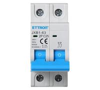 IXTRIMA Interruptor magnetotérmico automático, 2P, 25 A, 220 V, 6 kA, bipolar MCB 2P C25