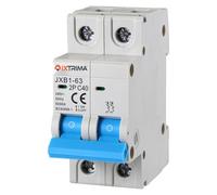 IXTRIMA Interruptor magnetotérmico automático, 2P, 40 A, 220 V, 6 kA, bipolar MCB 2P C40