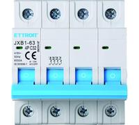 IXTRIMA Interruptor magnetotérmico automático 4P 32A 380V 6kA MCB C32 ocupa 4 módulos DIN