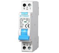 IXTRIMA Interruptor magnetotérmico diferencial 1P+N 16A 30mA 220V-6KA 1 módulo 30mA para carril DIN - Protección circuitos y seguridad instalaciones