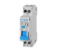 Ixtrima Interruptor magnetotérmico diferencial 1P+N 25A 30mA 220V-4.5kA RCBO 1 módulo DIN C25