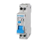 Ixtrima Interruptor magnetotérmico diferencial 1P+N 6A 30mA 220V-4.5kA RCBO 1 módulo DIN C6