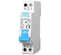 IXTRIMA Interruptor magnetotérmico diferencial 1P+N 6A 30mA 220V-6KA 1 módulo 30mA para carril DIN - Protección circuitos y seguridad instalaciones