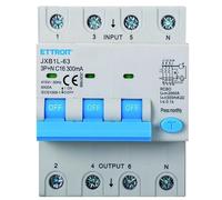 IXTRIMA Interruptor magnetotérmico diferencial 3P + N 16A 300mA 380V-6KA Clase A 300mA para carril DIN - 4 módulos DIN - Protección circuitos y seguridad instalaciones