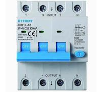IXTRIMA Interruptor magnetotérmico diferencial 3P+N 25A 300mA 380V-6KA 300mA para carril DIN - 4 módulos DIN - Protección circuitos y seguridad instalaciones