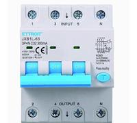 IXTRIMA Interruptor magnetotérmico diferencial 3P + N 32A 300mA 380V-6KA 300mA para carril DIN - 4 módulos DIN - Protección circuitos y seguridad instalaciones