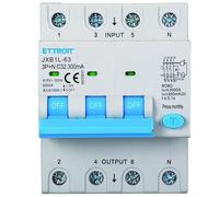 IXTRIMA Interruptor magnetotérmico diferencial 3P + N 32A 300mA 380V-6KA Clase A 300mA para carril DIN - 4 módulos DIN - Protección circuitos y seguridad instalaciones