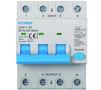 IXTRIMA Interruptor magnetotérmico diferencial 3P + N 40A 30mA 380V-6KA Clase A 30mA para carril DIN - 4 módulos DIN - Protección circuitos y seguridad instalaciones