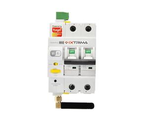 IXTRIMA Interruptor magnetotérmico WiFi 2P 16A Tuya Smart para Automatización de Cuadro Eléctrico - ESR3216