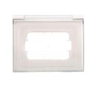 Ixtrima Placa universal de exterior IP44 3 plazas (hidrobox) compatible con Bticino, Vimar, Gewiss funda estanca 3P color blanco