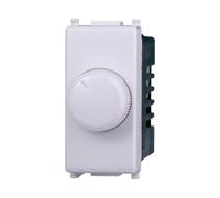 IXTRIMA Regulador regulador de perilla compatible plana para cargas resistivas 100W-1000W color blanco EV1301