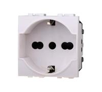 IXTRIMA Toma Schuko 2P + T 16 A color blanco compatible con Bticino Living Light/International