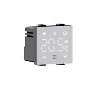 IXTRIMA Tuya - Cronotermostato Conectado con WiFi empotrable módulo programable 2P 240 V Pantalla táctil retroiluminada Color Blanco Compatible con Soportes Bticino Matix