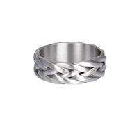 iXXXi Men Anillo Tesla Plata Antigua | 19mm, Acero inoxidable, Sin piedras preciosas