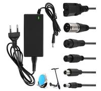IXYHKB Cargador Patinete Electrico, 42V 2A Adaptador para Hoverboard con 6 Conectores Universal para Scooters Eléctricos, Scooters de Equilibrio, M365 1S Scooter Eléctrico