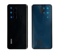 iYAiYO Cubierta Trasera de Cristal con Lente Cámara para Huawei P40 PRO Pieza de Repuesto Carcasa Tapa de Batería Trasera con Adhesivo Preinstalado-Negro