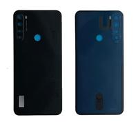 iYAiYO Cubierta Trasera de Cristal con Lente Cámara para Xiaomi Redmi Note 8 Pieza de Repuesto Cubierta de Batería Trasera con Adhesivo Preinstalado-Negro