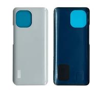 iYAiYO Cubierta Trasera de Cristal para Xiaomi Mi 11 M2011K2C, M2011K2G Pieza de Repuesto Cubierta de la Batería Trasera con Adhesivo Preinstalado-Blanco