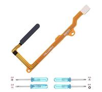 iYAiYO Fingerprint Sensor Cable Flexible para Huawei P40 Lite Lector Huella Flex Cable Sensor de Huellas Digitales Reemplazo incl. Destornilladores-Negro
