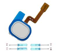 iYAiYO Fingerprint Sensor Cable Flexible para Samsung A21S Lector Huella Flex Cable Sensor de Huellas Digitales Reemplazo incl. Destornilladores-Blanco