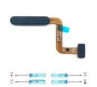 iYAiYO Fingerprint Sensor Cable Flexible para Samsung A22 4G SM-A225F, SM-A225F/DS, SM-A225M, SM-A225M/DS Lector Huella Flex Cable Sensor de Huellas Digitales Reemplazo incl. Destornilladores-Negro