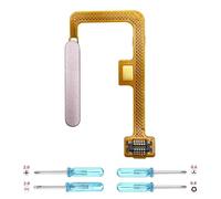 iYAiYO Fingerprint Sensor Cable Flexible para Xiaomi 11 Lite 4/5G M2101K9AG, M2101K9AI Lector Huella Flex Cable Sensor de Huellas Dactilares Reemplazo incl. Destornilladores-Rosa