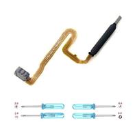 iYAiYO Fingerprint Sensor Cable Flexible para Xiaomi Redmi Note 10 PRO M2101K6G, M2101K6R Lector Huella Flex Cable Sensor de Huellas Digitales Reemplazo incl. Destornilladores-Negro