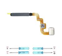 iYAiYO Fingerprint Sensor Cable Flexible para Xiaomi Redmi Note 11 4G Lector Huella Flex Cable Sensor de Huellas Digitales Reemplazo incl. Destornilladores-Negro