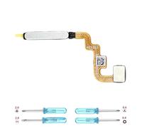 iYAiYO Fingerprint Sensor Cable Flexible para Xiaomi Redmi Note 11S Lector Huella Flex Cable Sensor de Huellas Digitales Reemplazo incl. Destornilladores-Blanco
