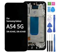 iYAiYO Incell - Pantalla digitalizadora táctil de repuesto compatible con Samsung A54 5G SM-A546E, SM-A546B, pantalla completa con marco, herramientas, color negro
