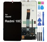 iYAiYO Pantalla Digitalizador Pantalla Táctil Reemplazo Compatible con Xiaomi Redmi 10C 220333QAG, 220333QBI Pantalla Completa con Herramientas-Negro
