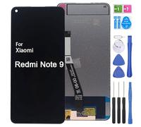 iYAiYO Pantalla digitalizadora táctil de repuesto compatible con Xiaomi Redmi Note 9 M2003J15SC, M2003J15SG, M2003J15SS pantalla completa con herramientas, color negro