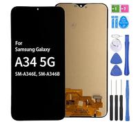 iYAiYO Pantalla Display Táctil Compatible con Samsung A34 5G SM-A346E, SM-A346B, Pantalla Completa Incell con Herramientas, Color Negro
