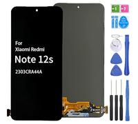 iYAiYO Pantalla Display Tactil para Xiaomi Redmi Note 12S 4G 2303CRA44A Pantalla Táctil Incell Reemplazo Pantalla Completa con Herramientas-Negro