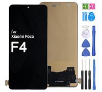 iYAiYO Pantalla Incell Digitalizador Pantalla Táctil Reemplazo Compatible con Xiaomi Poco F4 22021211RG, 22021211RI Pantalla Completa con Herramientas-Negro
